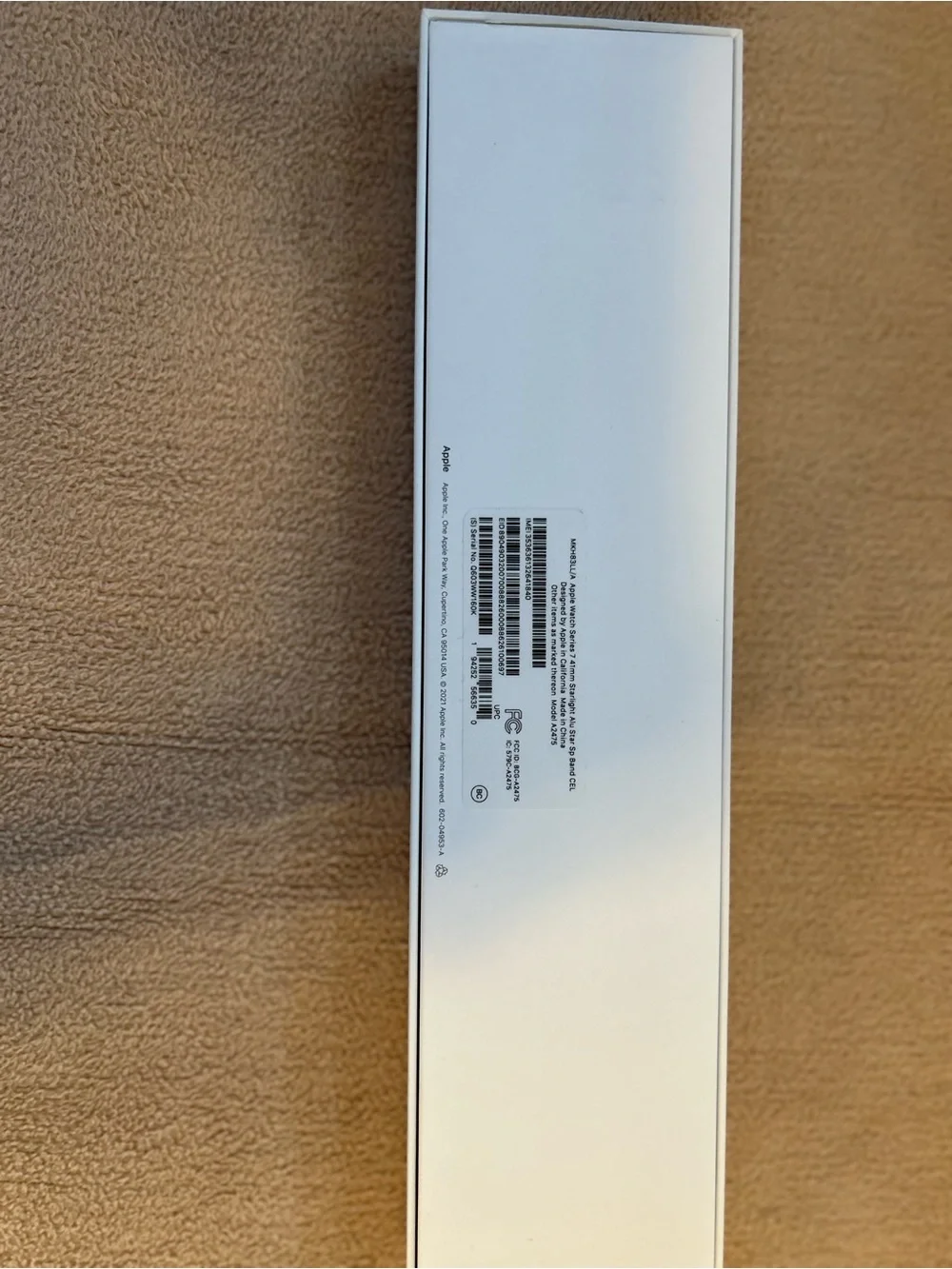 Apple Series 7 41mm Watch with Silicone Apple Watch Band